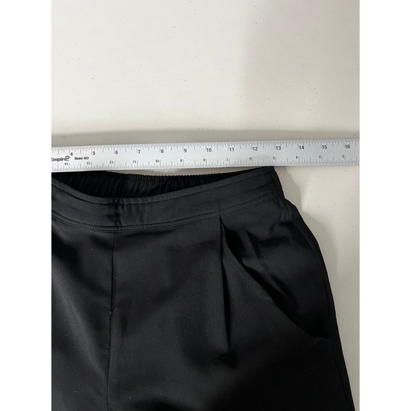 Modern Citizen Finley Pull On Pleated Cropped Trousers in Black Size Small - Picture 7 of 11